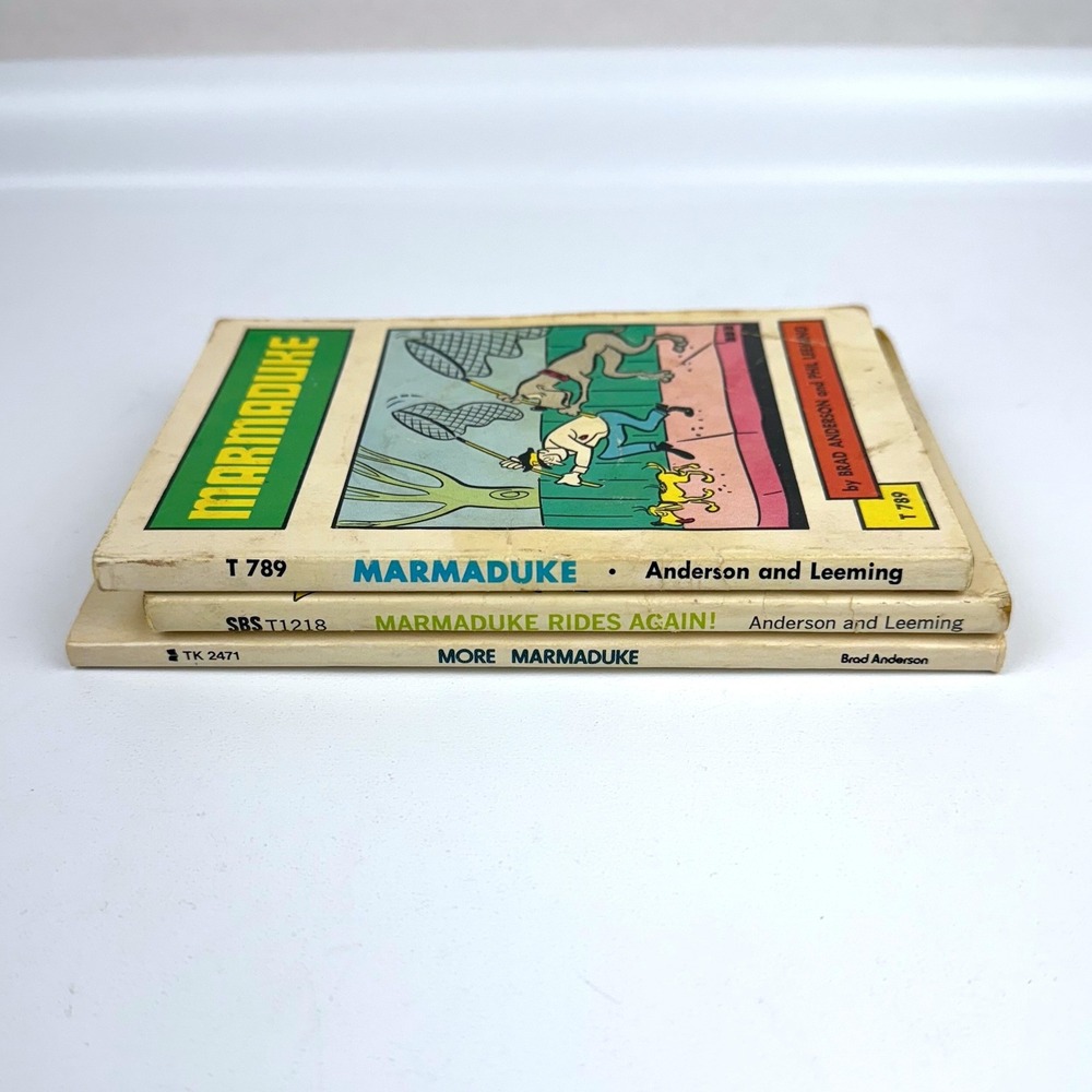 Marmaduke Book Lot 3 Scholastic Book Services Brad Anderson Leeming - Picture 3 of 6
